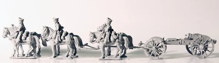 Perry RN19 Limber artillerie 6 chevaux + 12 pdr maquette