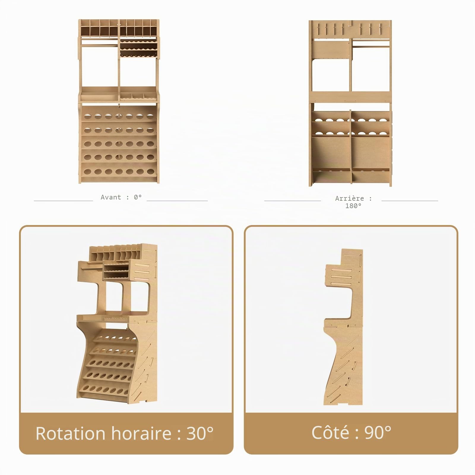 Bucasso GK SY organisateur maquette MDF 35 peintures