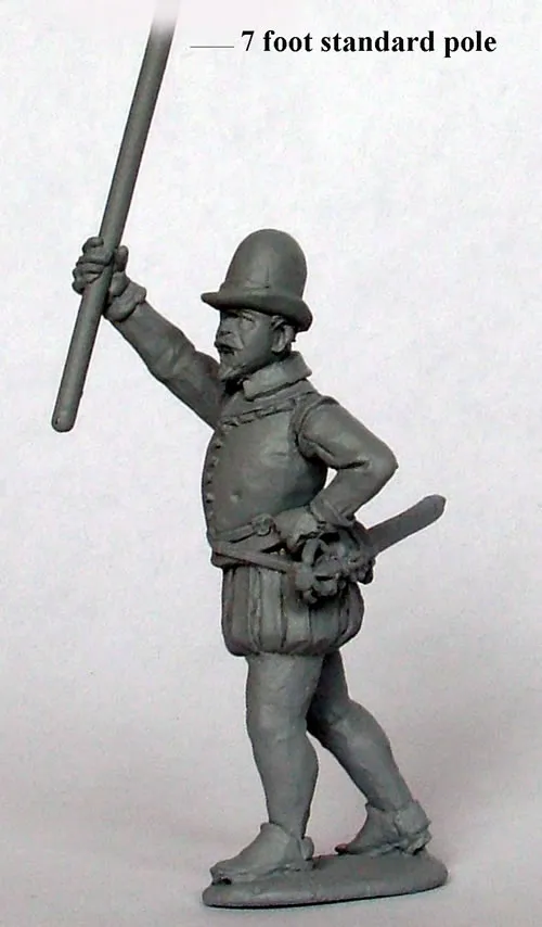 Perry Miniatures 40mm BR23 enseigne garnison figurine drapeau
