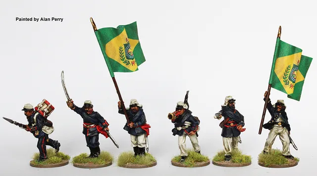 Perry Miniatures TA 7 Infanterie brésilienne figurines métal commandement