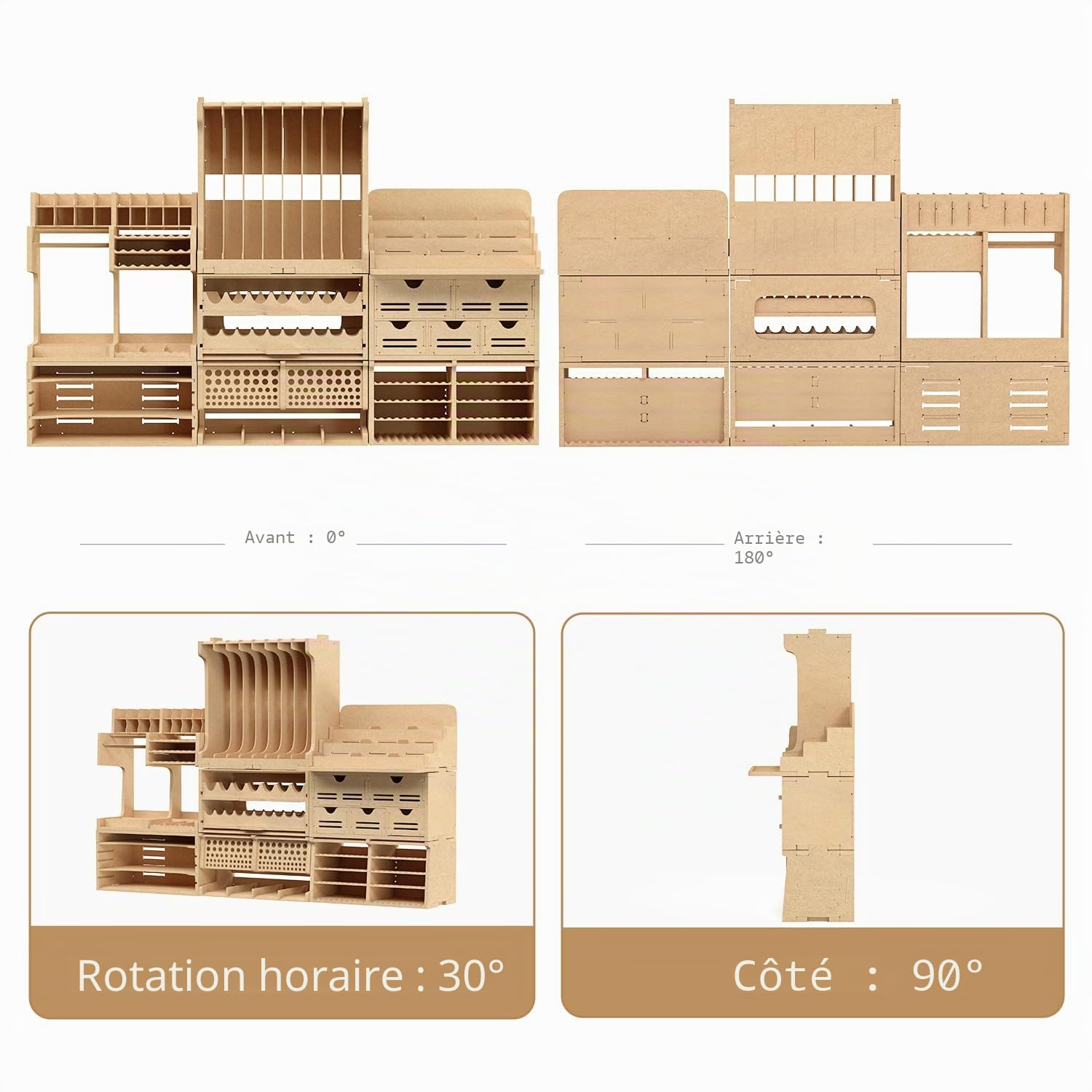 Bucasso Hobby Organizer Set GK10 station 8 modules MDF