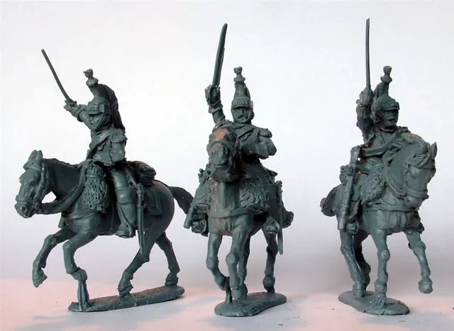 Perry Napoleonic FN61 Cuirassiers charge sabres levés 28mm métal