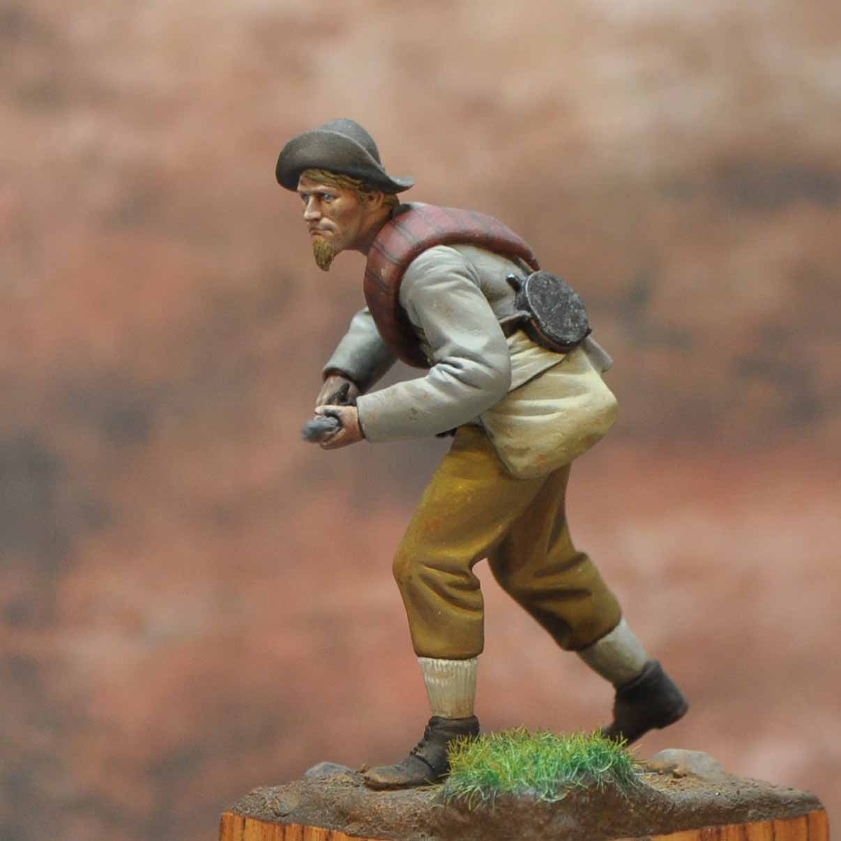 ART GIRONA International Serie Confederate Infantry Private figurine Gettysburg