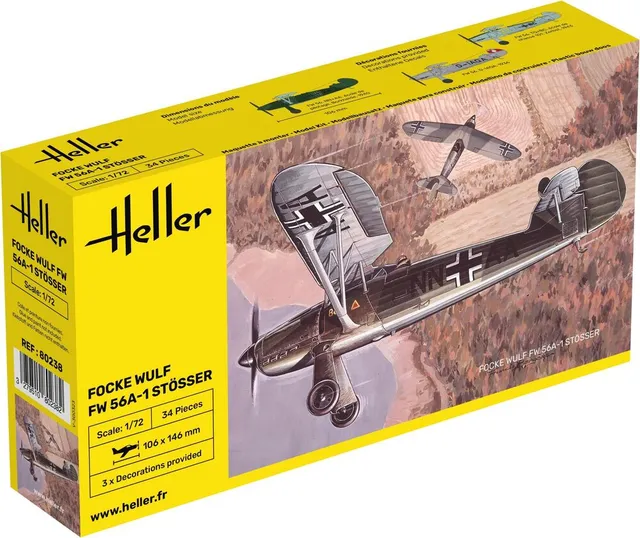 Heller The 9.99 Focke Wulf FW 56A-1 Stösser 1/72 maquette avion