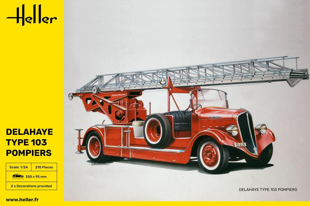 Heller Historical Collection Delahaye Type 103 Pompiers 1/24 camion