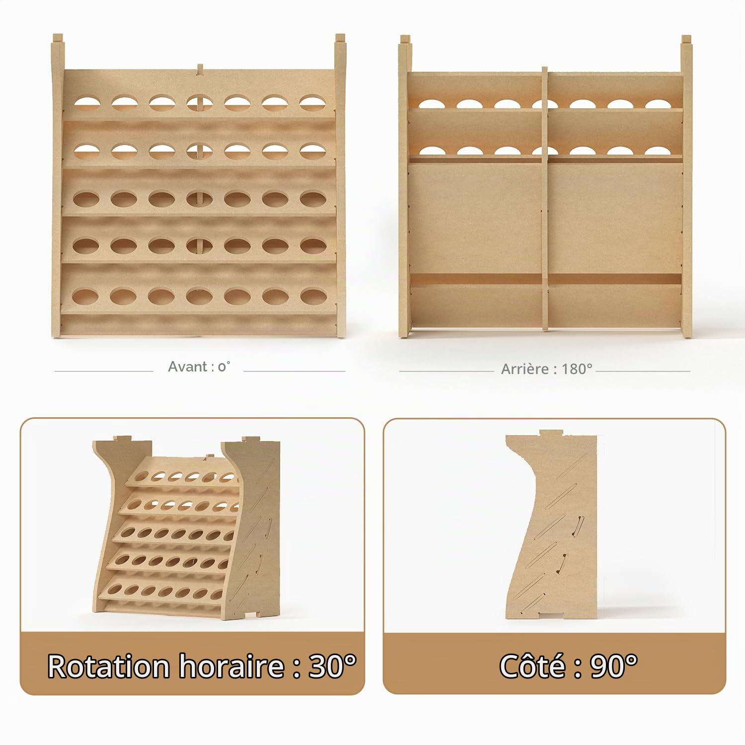 Bucasso Hobby Organizer GK11 support peinture 35 bouteilles