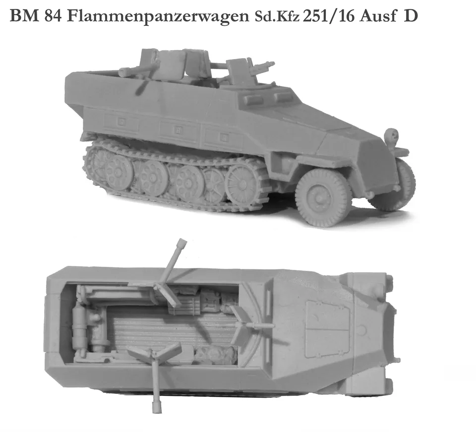 Perry World War 2 BM 84 Sd.Kfz 251/16 maquette résine