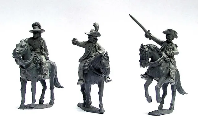 Perry Miniatures AW47 officiers montés figurines indépendance US