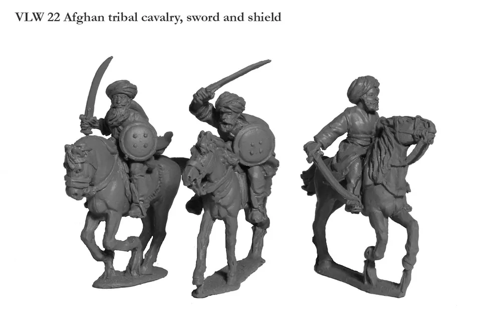 Perry VLW 22 cavalerie tribale afghane figurines 28mm épée