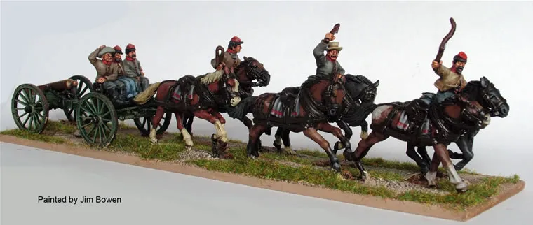 Perry Miniatures American Civil War ACW14 attelage figurines canon 12 pdr