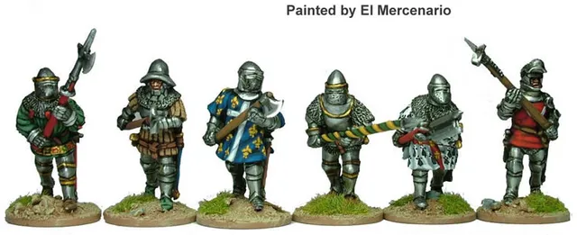 Perry Miniatures Agincourt AO16 figurines hommes d'armes à pied