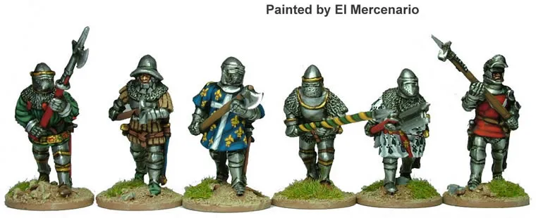 Perry Miniatures Agincourt AO16 figurines hommes d'armes à pied