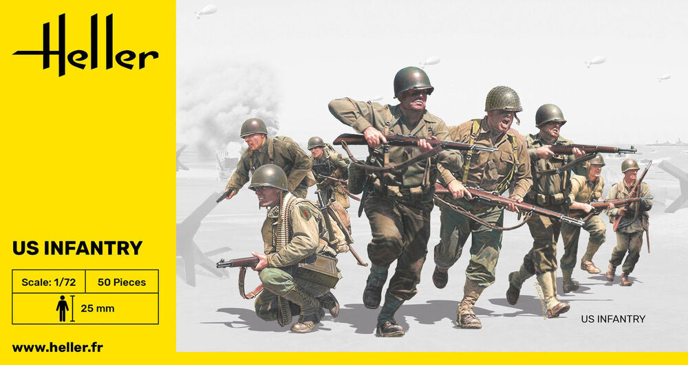 Heller US Infantry Historical Collection figurines 1/72 WWII