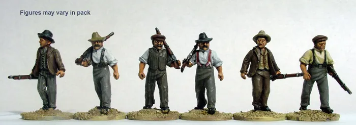 Perry Miniatures Mafeking MF3 civils armés figurines marche