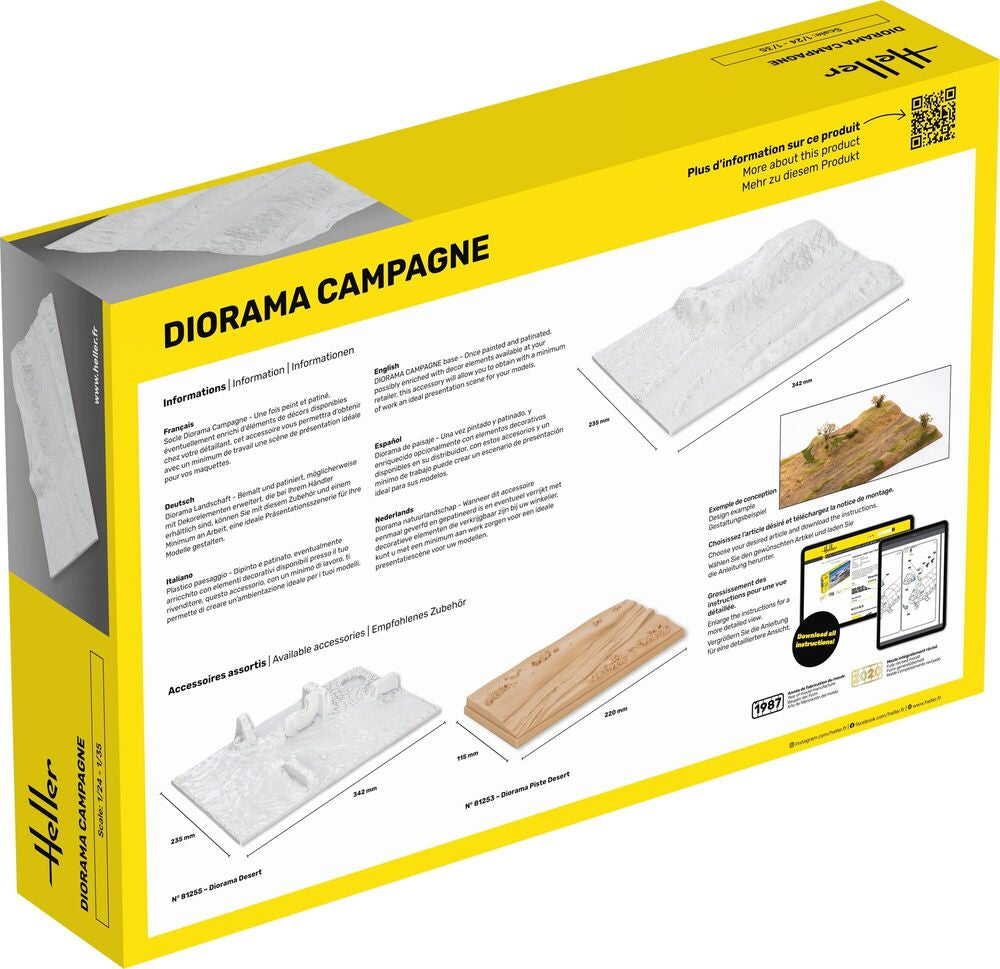 Heller Socle Diorama Campagne accessoire maquette 1/35