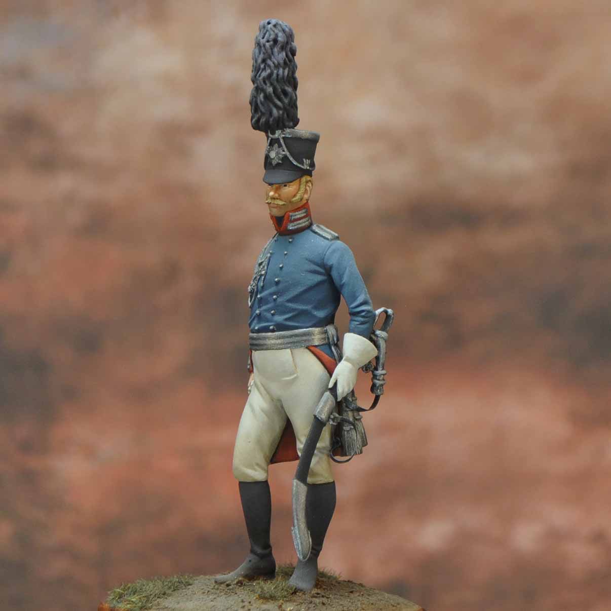 Art Girona Napoleonic Officier Prusse figurine 54mm 1808