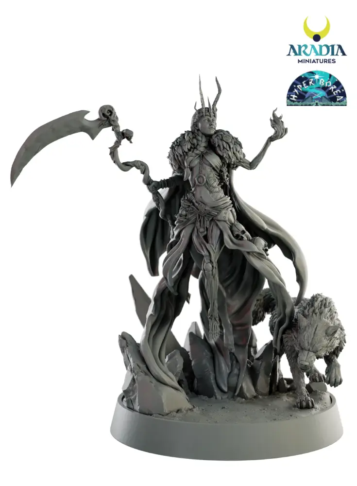 Aradia Minis Hyperborea Hel figurine déesse enfers à peindre