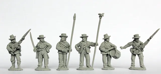 Perry Miniatures Civil War ACW91 commandement Union figurines 28mm