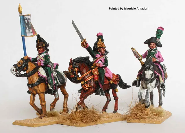 Perry Miniatures Napoleonic FE 16 dragons commandement figurines 28mm