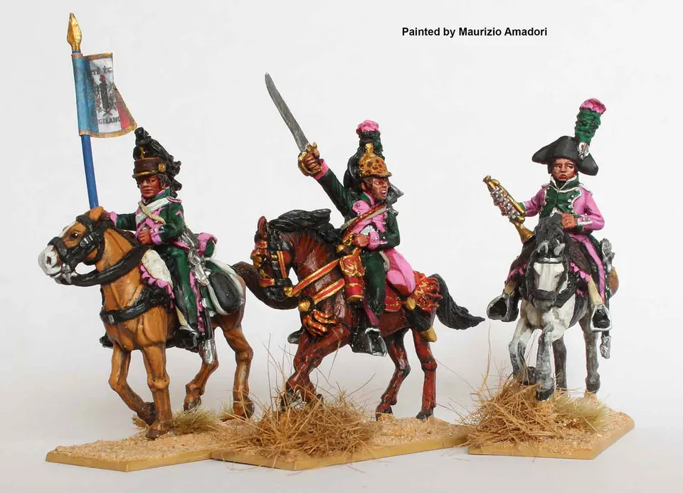 Perry Miniatures Napoleonic FE 16 dragons commandement figurines 28mm