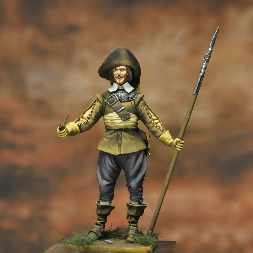 Art Girona General Serie Officier Régiment Jaune figurine Suédois