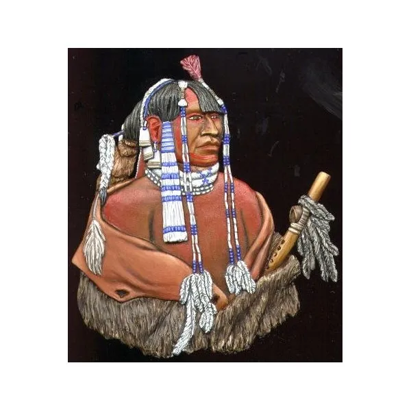 Art Girona Miniatures Indien Mandan Flûte figurine 54mm à peindre