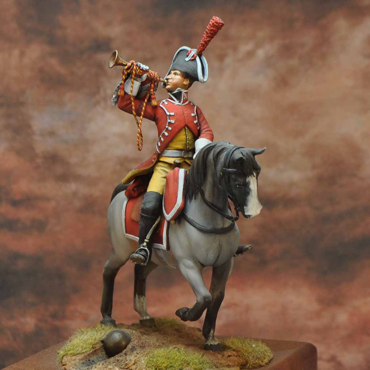 Art Girona Napoleonic Trumpet Dragons figurine 54 mm Espagne