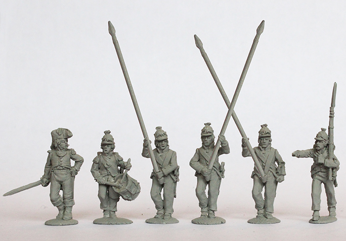 Perry Napoleonic FE 2 Demi-Brigade figurine drapeaux