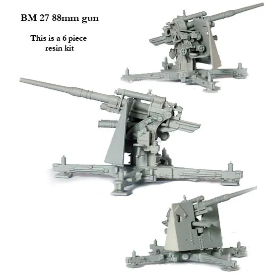 Perry World War 2 BM 27 canon 88mm maquette résine