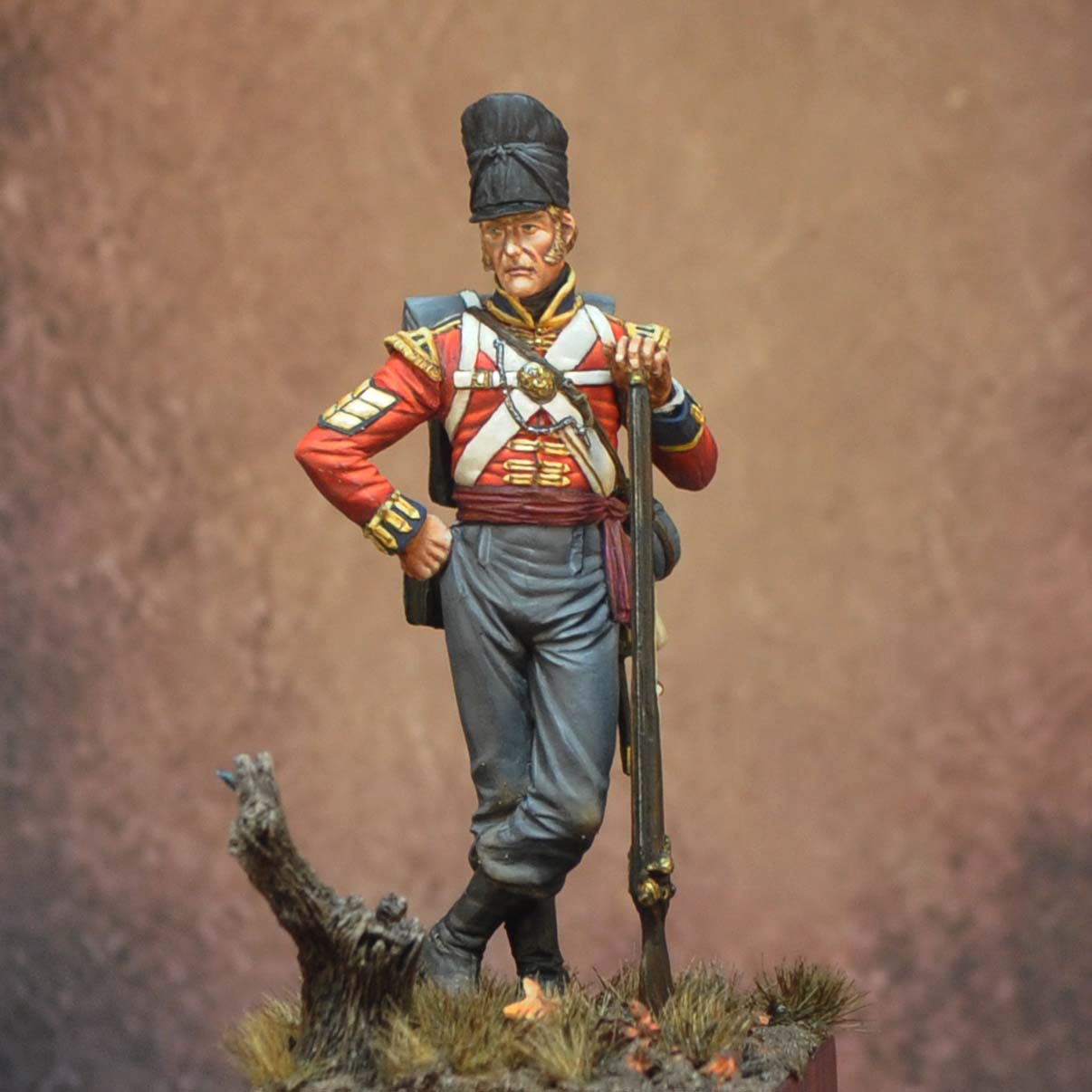 ART GIRONA 70mm Coldstream Guards Sergeant figurine Waterloo