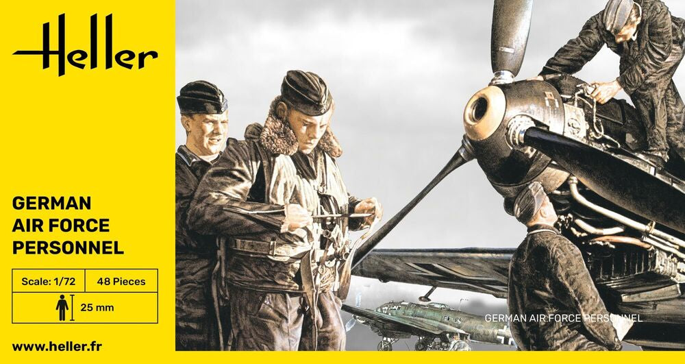 Heller Historical Collection Deutsche Luftwaffe Personal 1/72 figurines