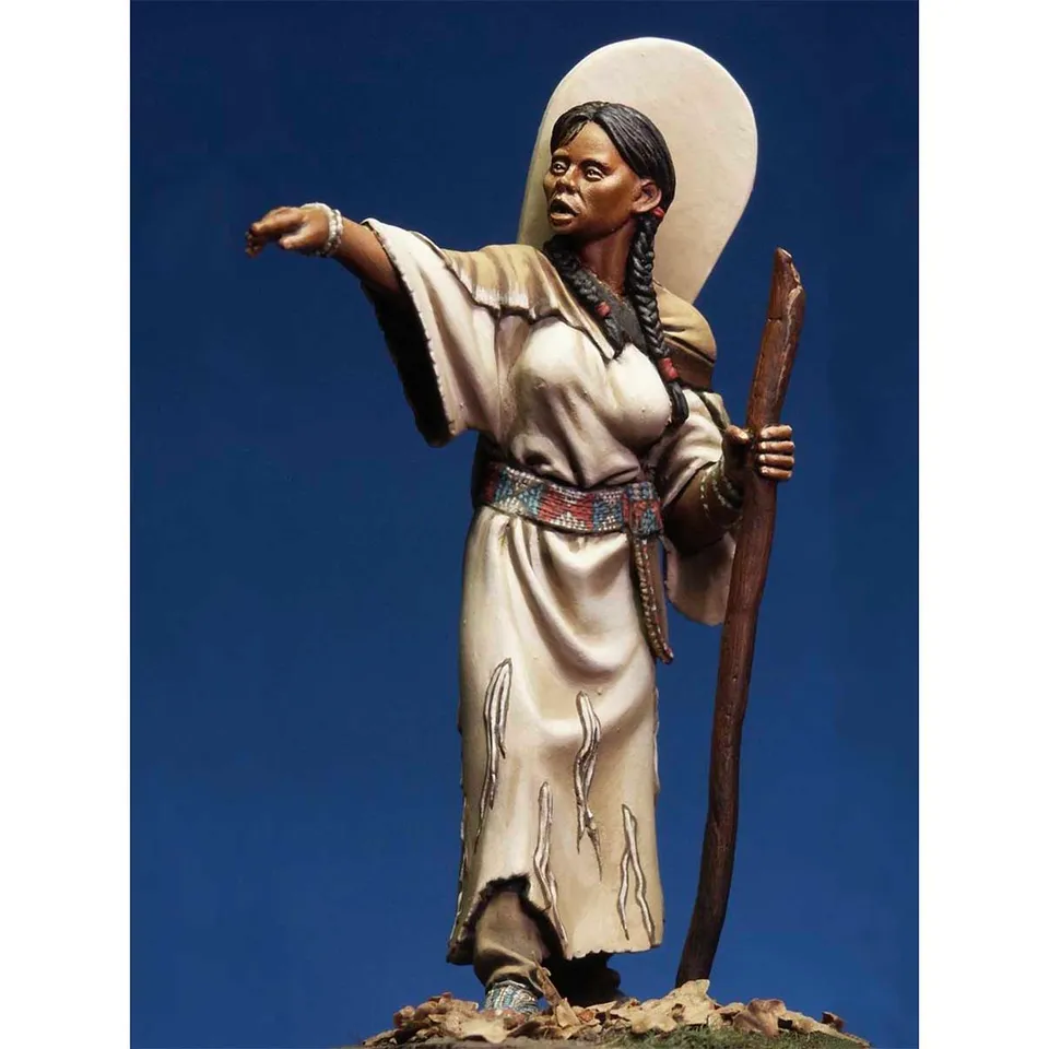 ART GIRONA Miniatures Sacajawea figurine historique 54 mm métal