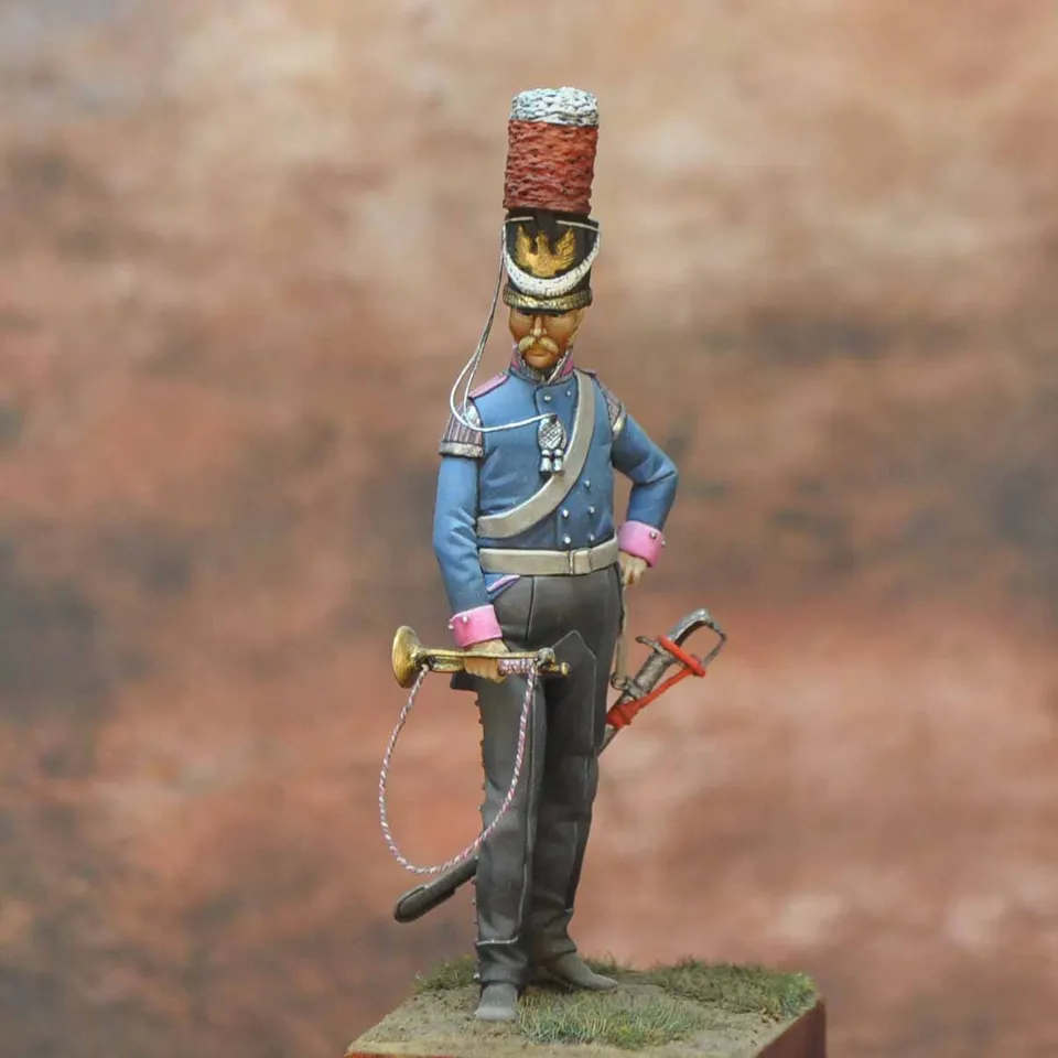 Art Girona Napoleonic Trompette Dragon 6 figurine 54mm
