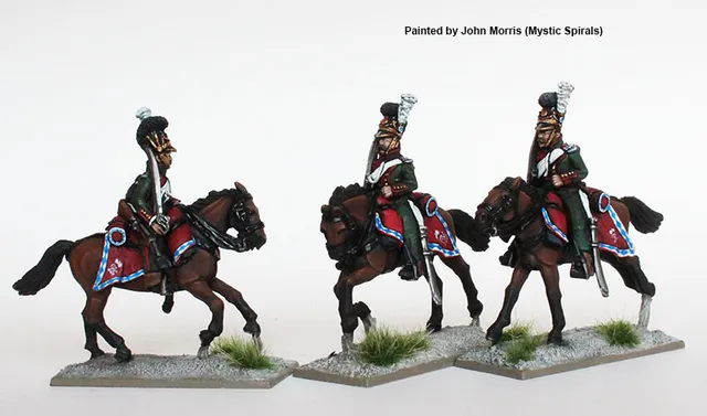 Perry Miniatures Napoleonic BAV 32 figurines chevau-légers galop