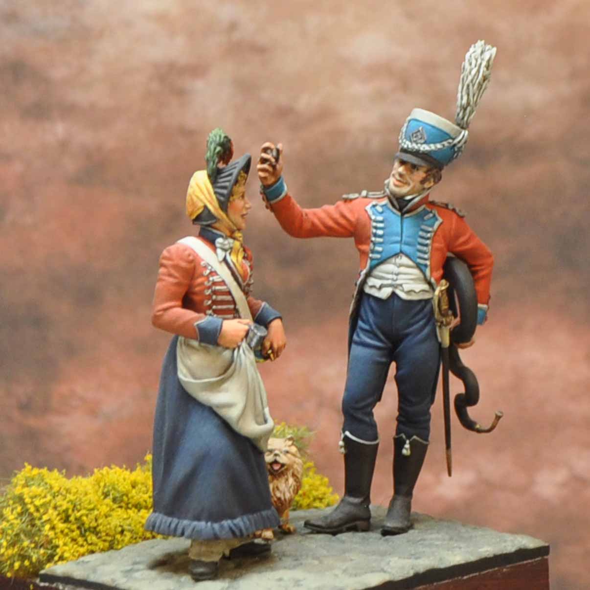 Art Girona Napoleonic Cantineer Musician figurine 1809 ligne