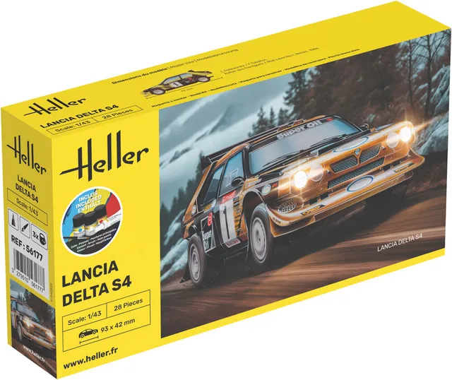 Heller Starter Kit Lancia Delta S4 1/43 maquette rallye