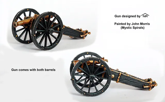 Perry Miniatures SAX 23 canon 6/8 pounder saxon métal 28mm