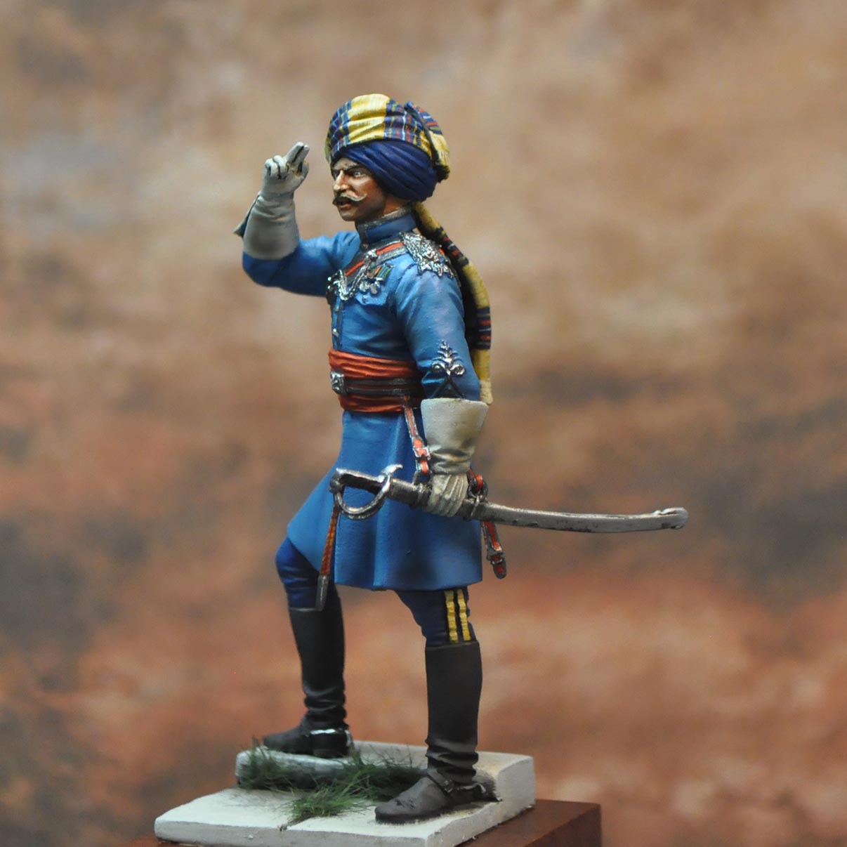 Art Girona 70mm 28th Light Cavalry figurine Rajput 1910