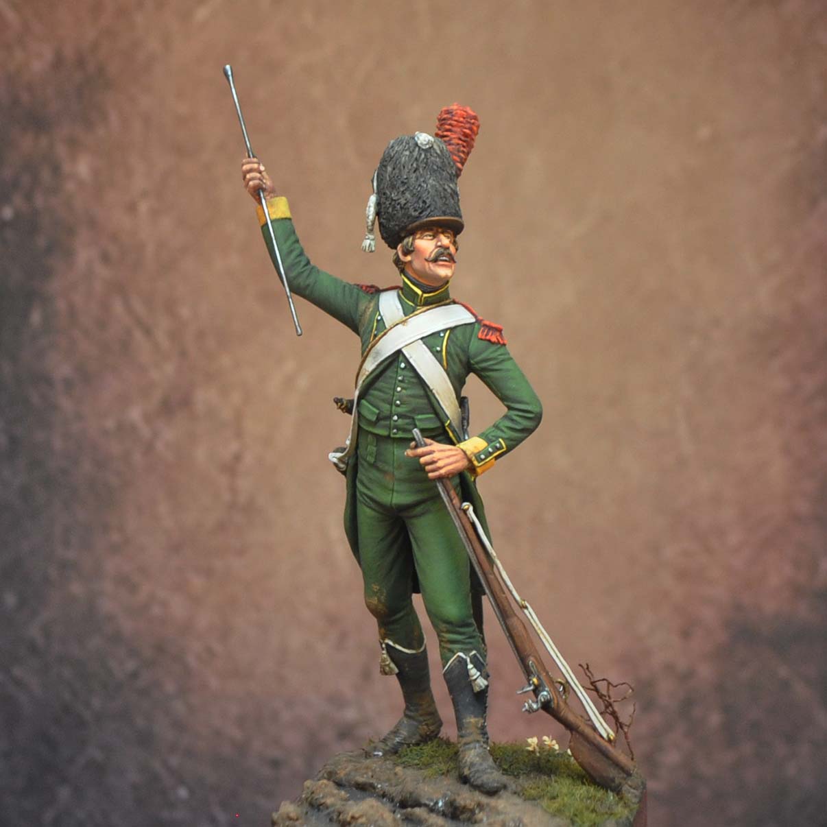 ART GIRONA 70mm Chasseur-Carabinier 8e Bataillon figurine 1791