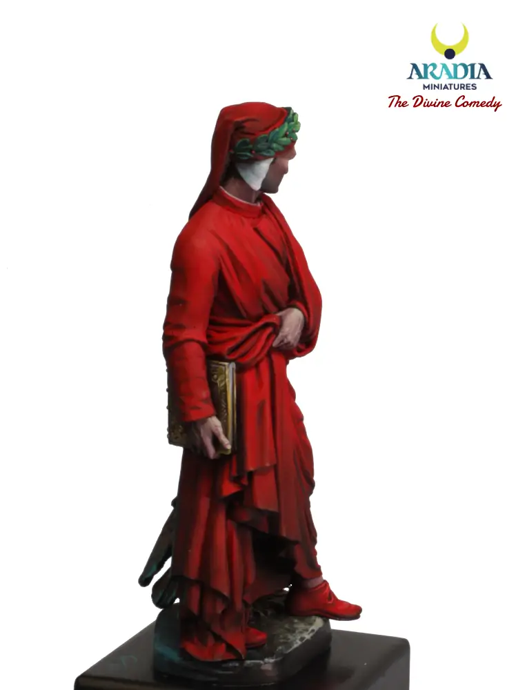 Aradia Dante Alighieri figurine poète Divine Comédie à peindre