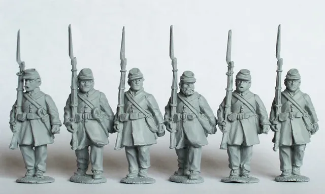 Perry Miniatures ACW31 infanterie confédérée figurines 28mm képis