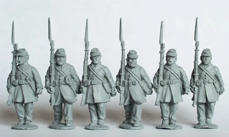 Perry Miniatures ACW31 infanterie confédérée figurines 28mm képis