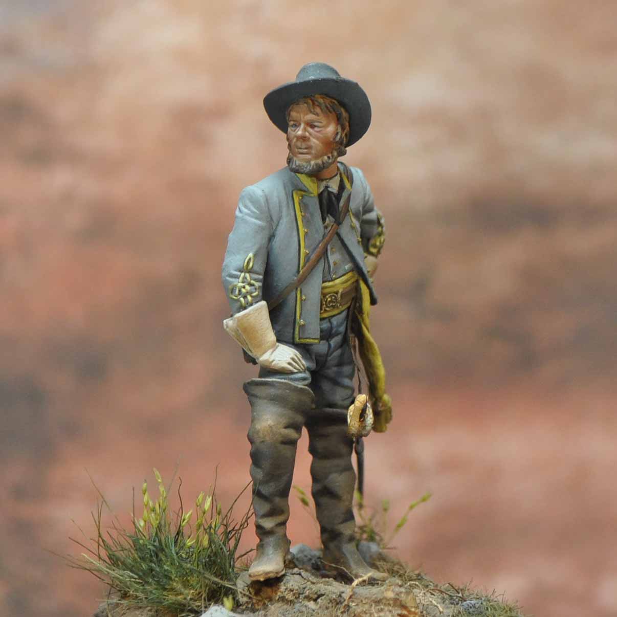 Art Girona International Confederate Cavalry General 1863 fig
