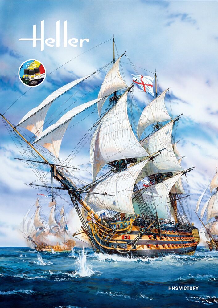 Heller Starter Kit HMS Victory 1/100 maquette voilier Trafalgar