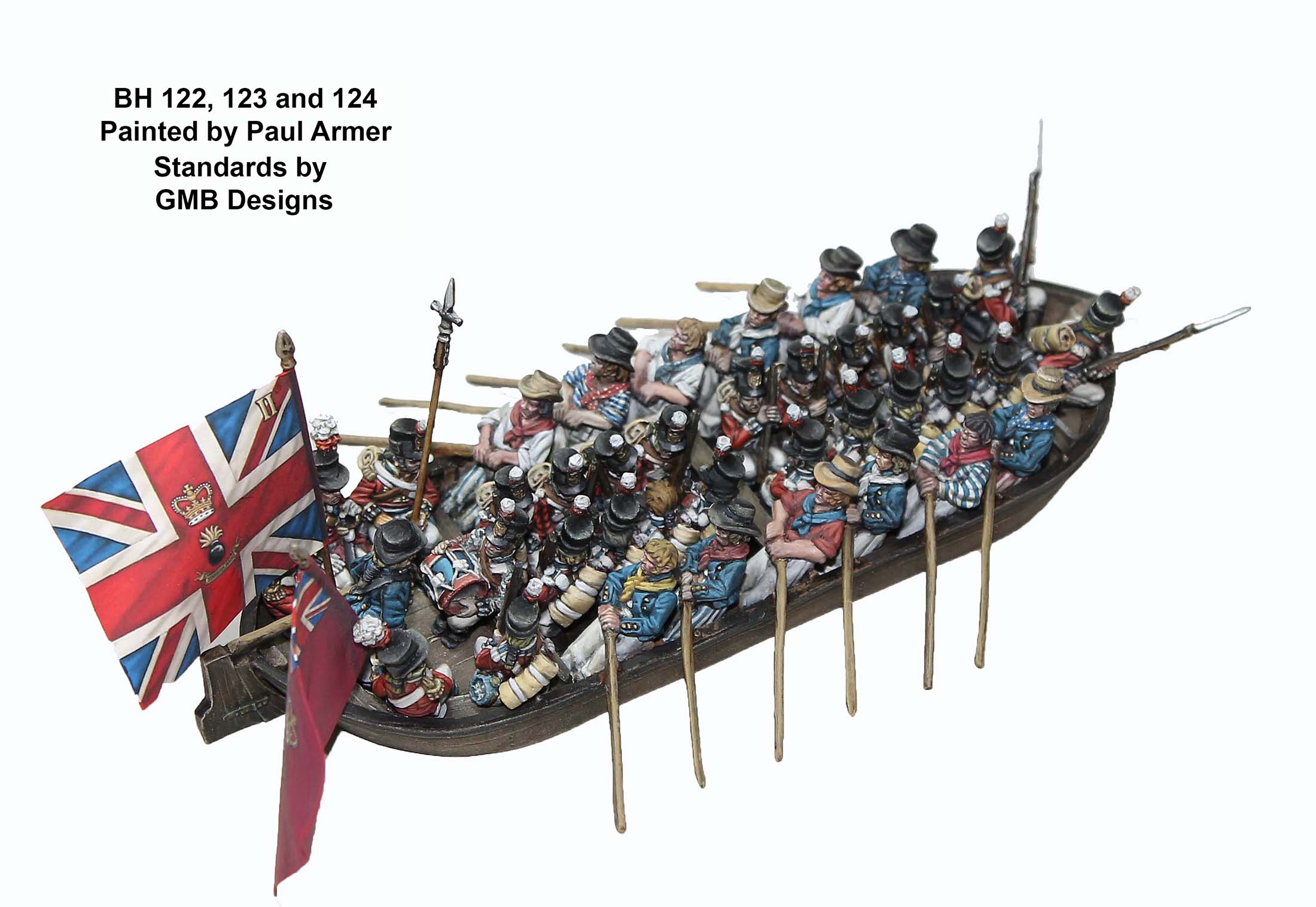 Perry Miniatures BH 122 chaloupe résine marins maquette 28 mm