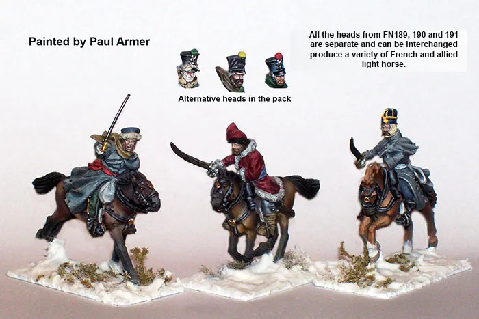 Perry Napoleonic FN 189 cavalerie légère retraite Moscou