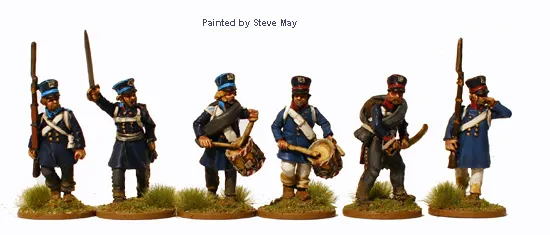 Perry Miniatures Napoleonic PN 40 Landwehr figurines marche