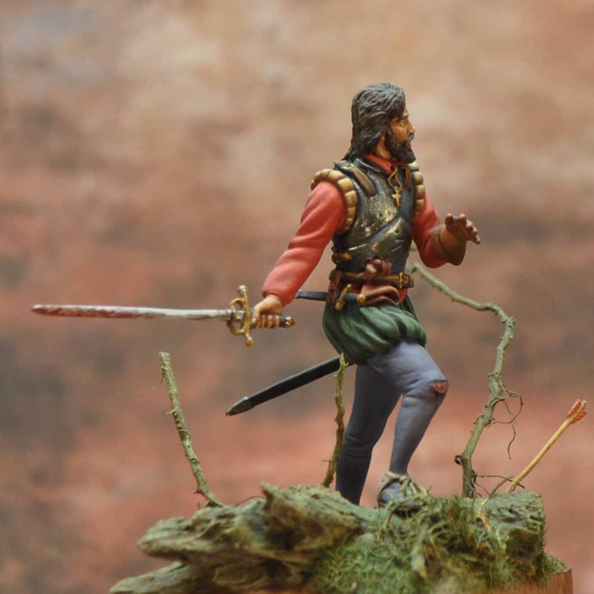 Art Girona Spanish Serie Spanish Conquistador Peru 1532 figurine