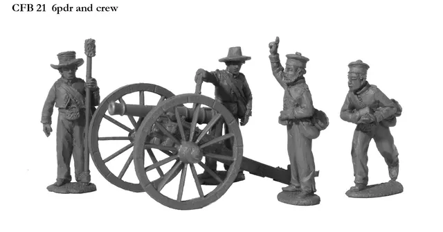 Perry Miniatures Cape CFB 21 canon 6pdr et servants