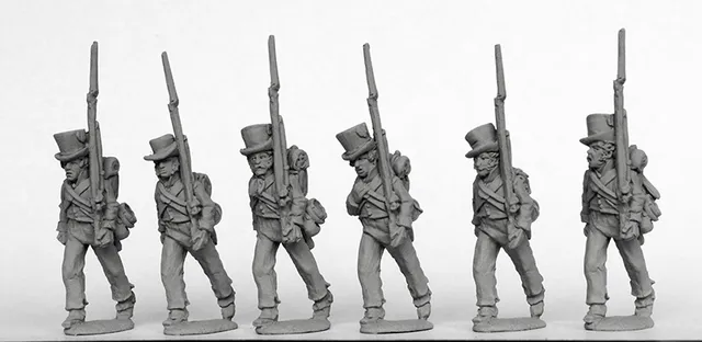 Perry Miniatures Napoleonic SPA 7 figurines fusiliers marche 1810